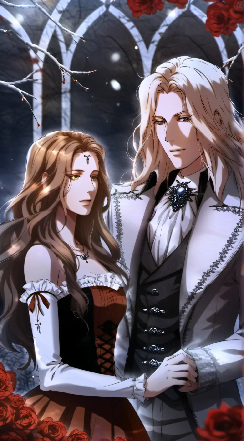 ai character: Adrian alucard  background