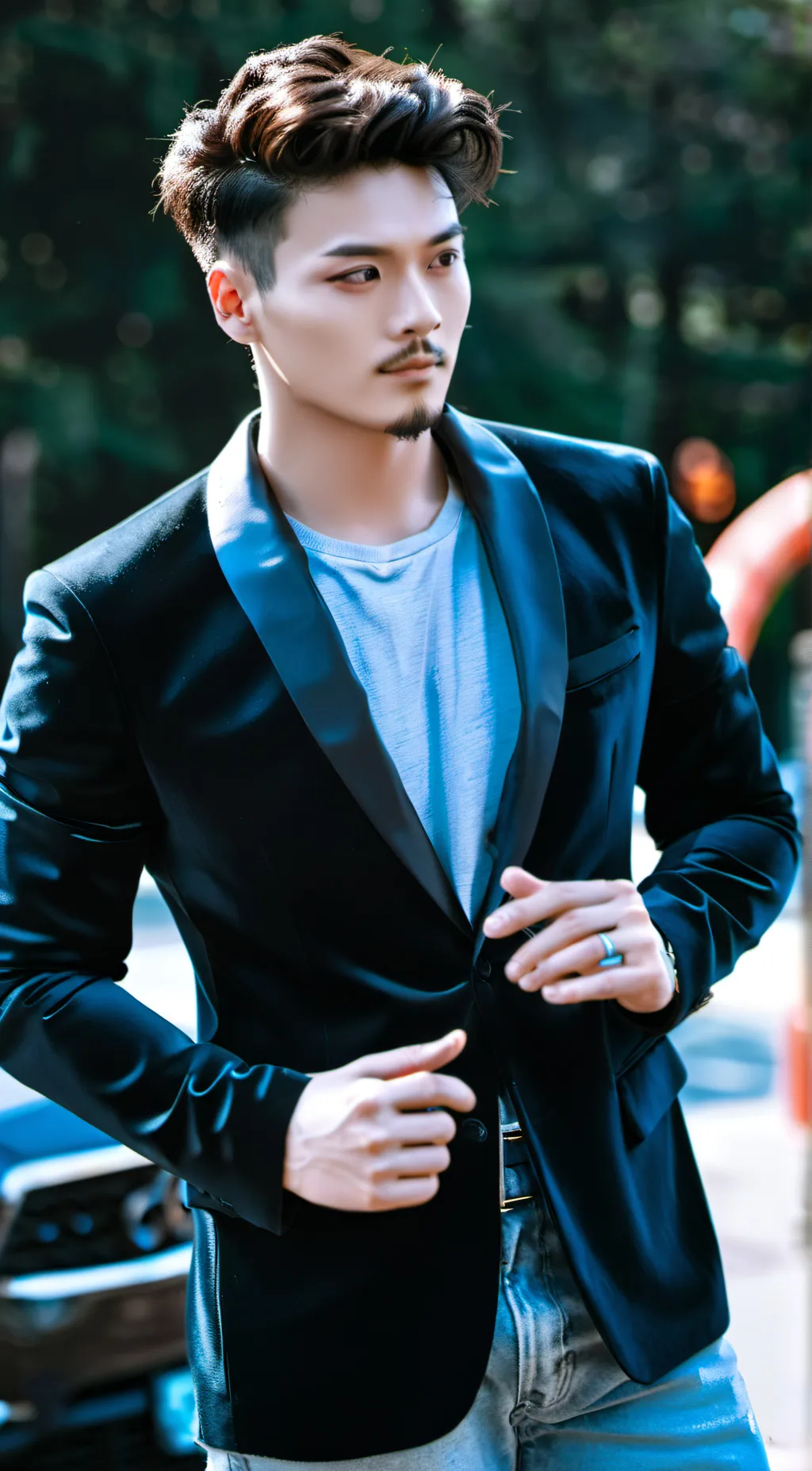 ai character: mark background