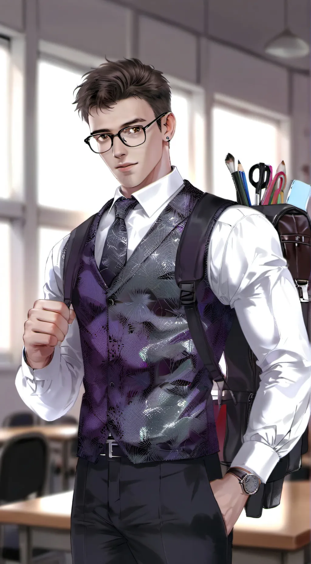 ai character: Emmanuel background