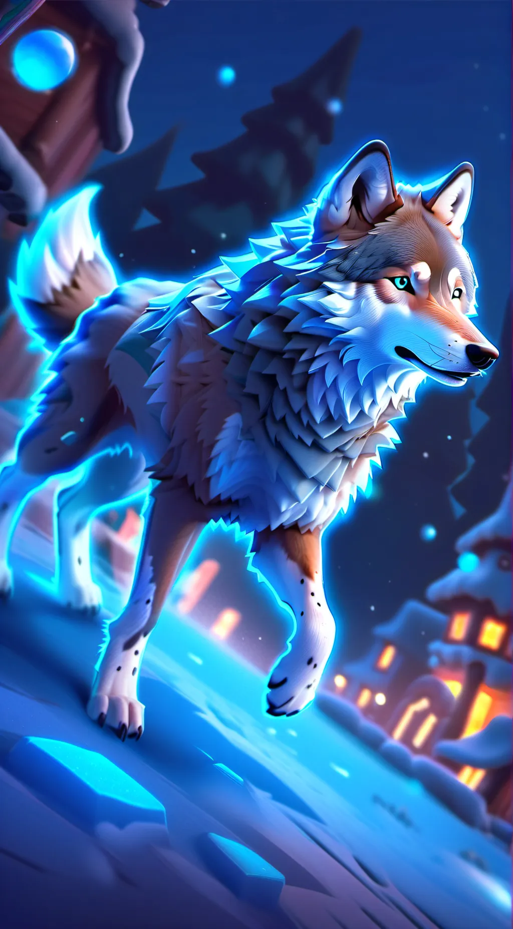 ai character: ~`snow star paw`~ background