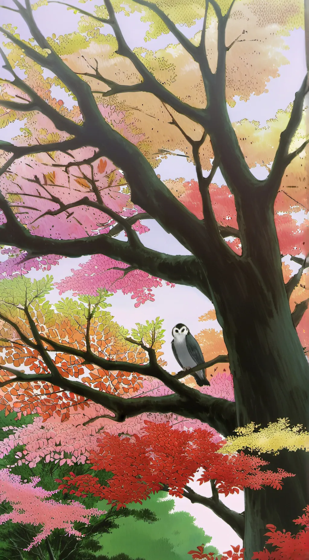 ai character: Magical tree background