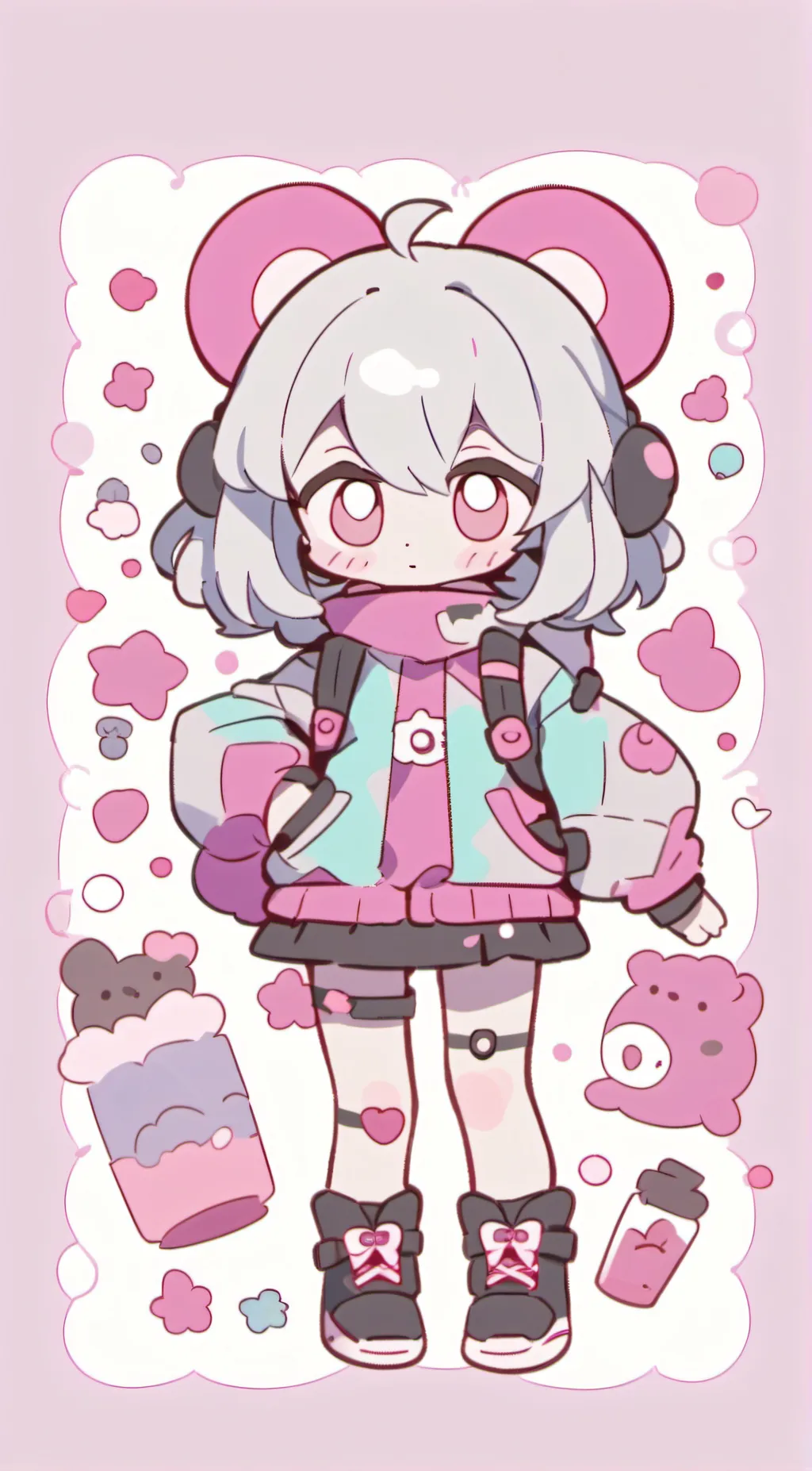 ai character: cute background