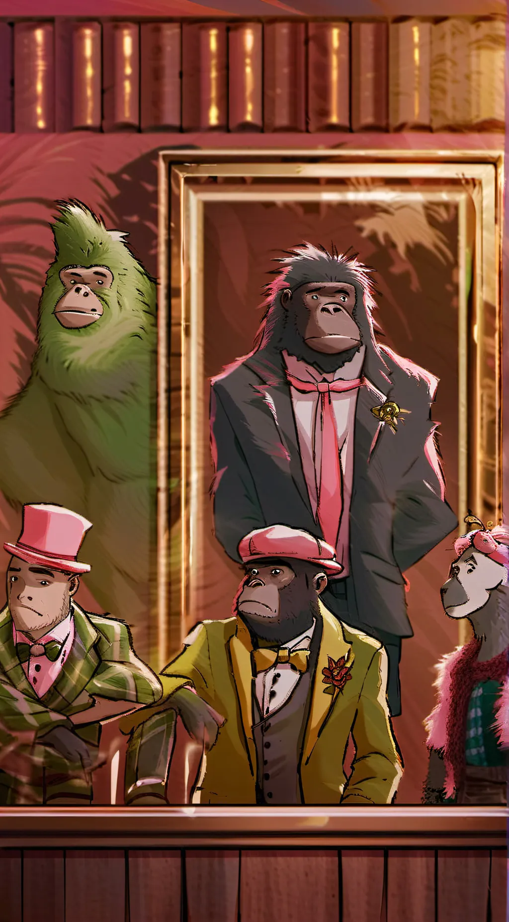 ai character: WilliesWonderland background