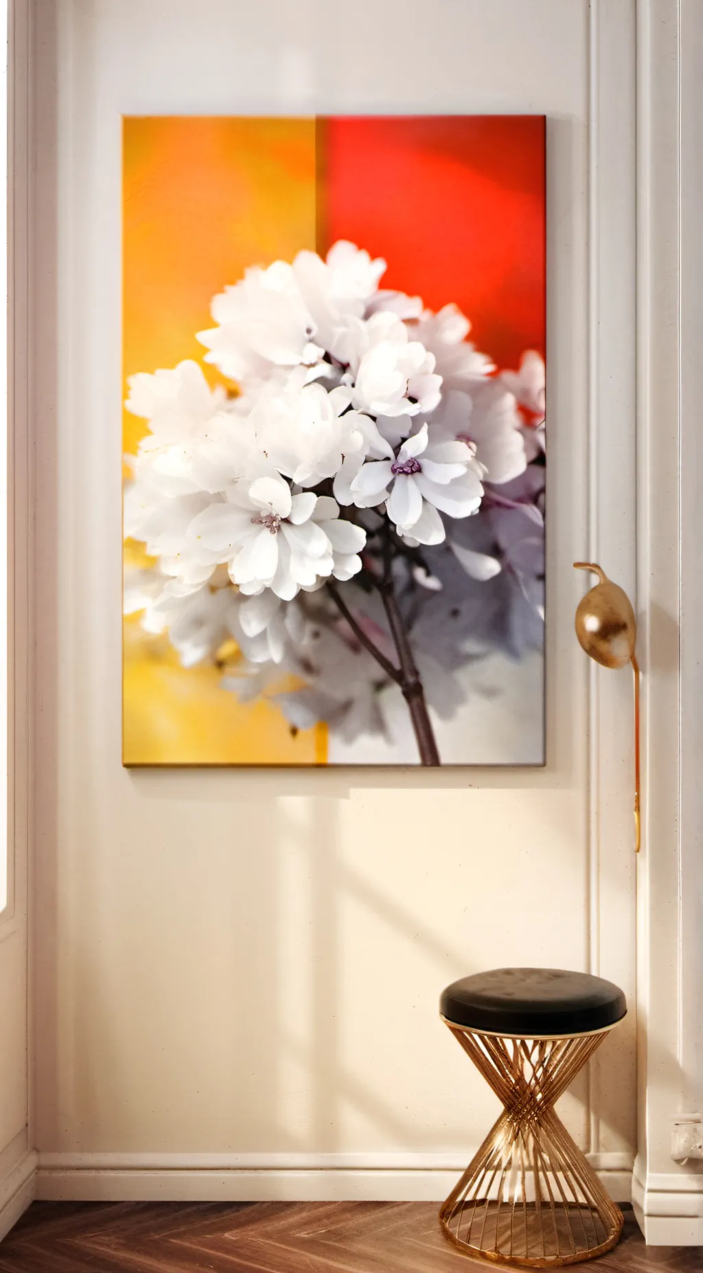 ai character: flower  background