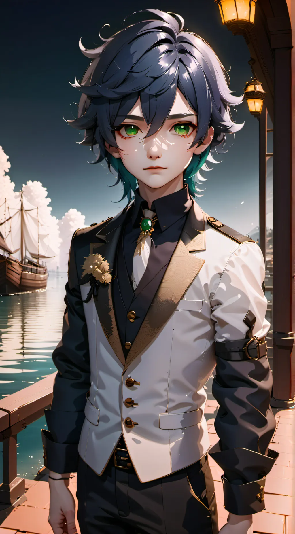 ai character: Quiet kid  background