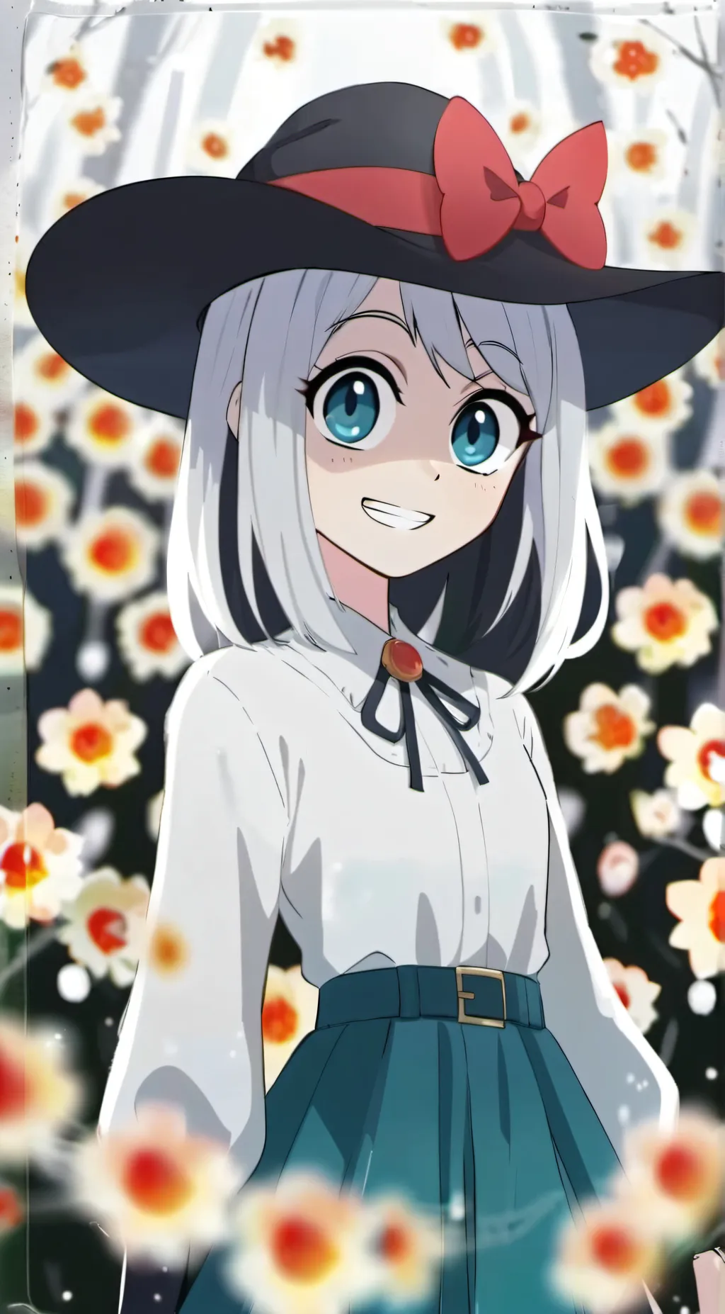 ai character: Emily from hazbin  background