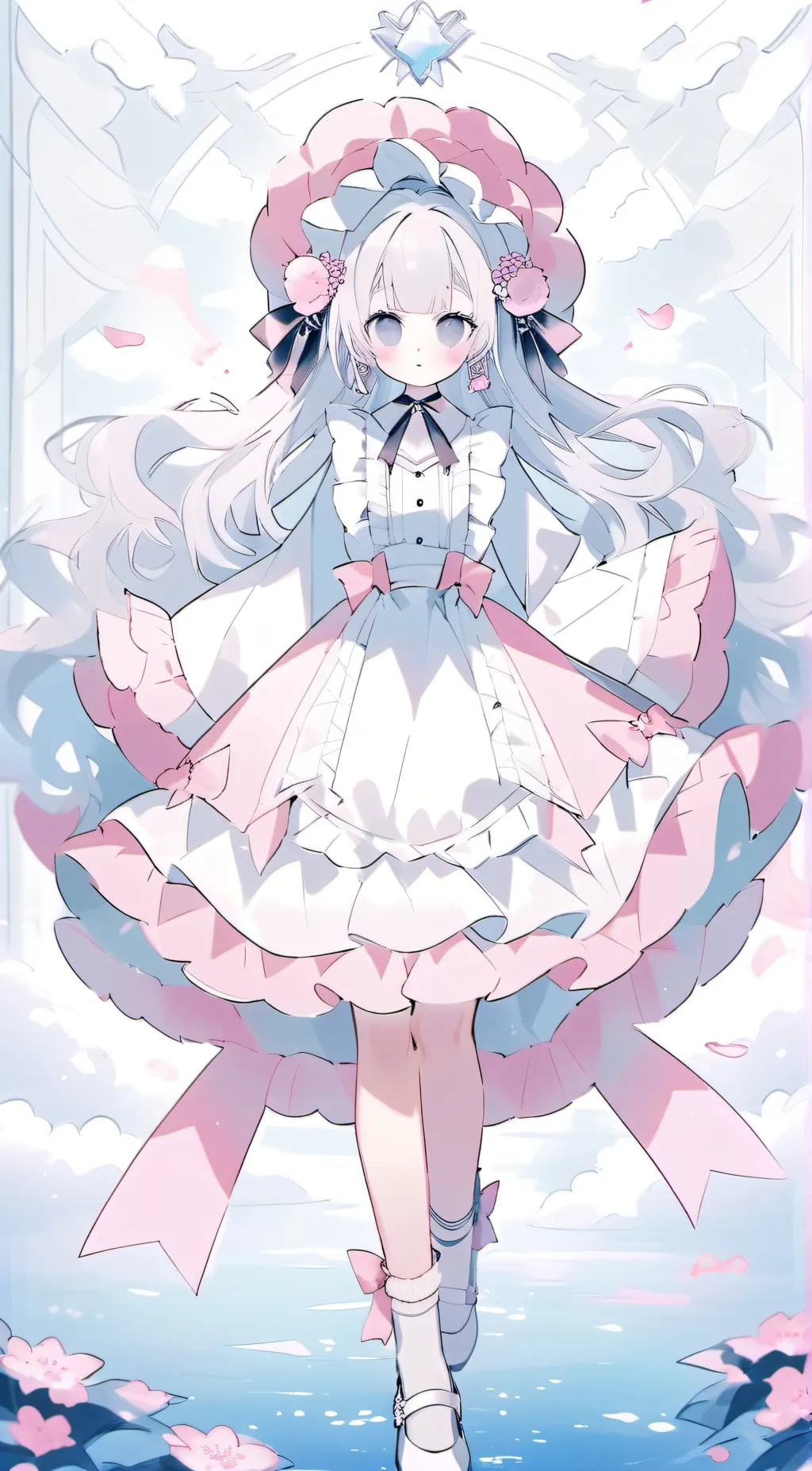 ai character: running away background