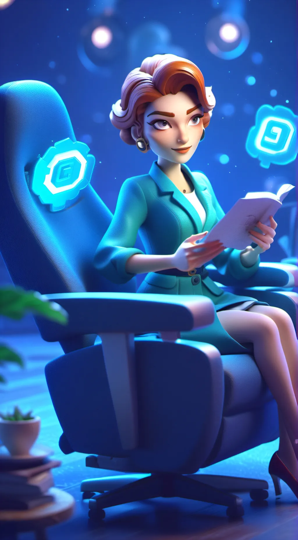 ai character: suhana background