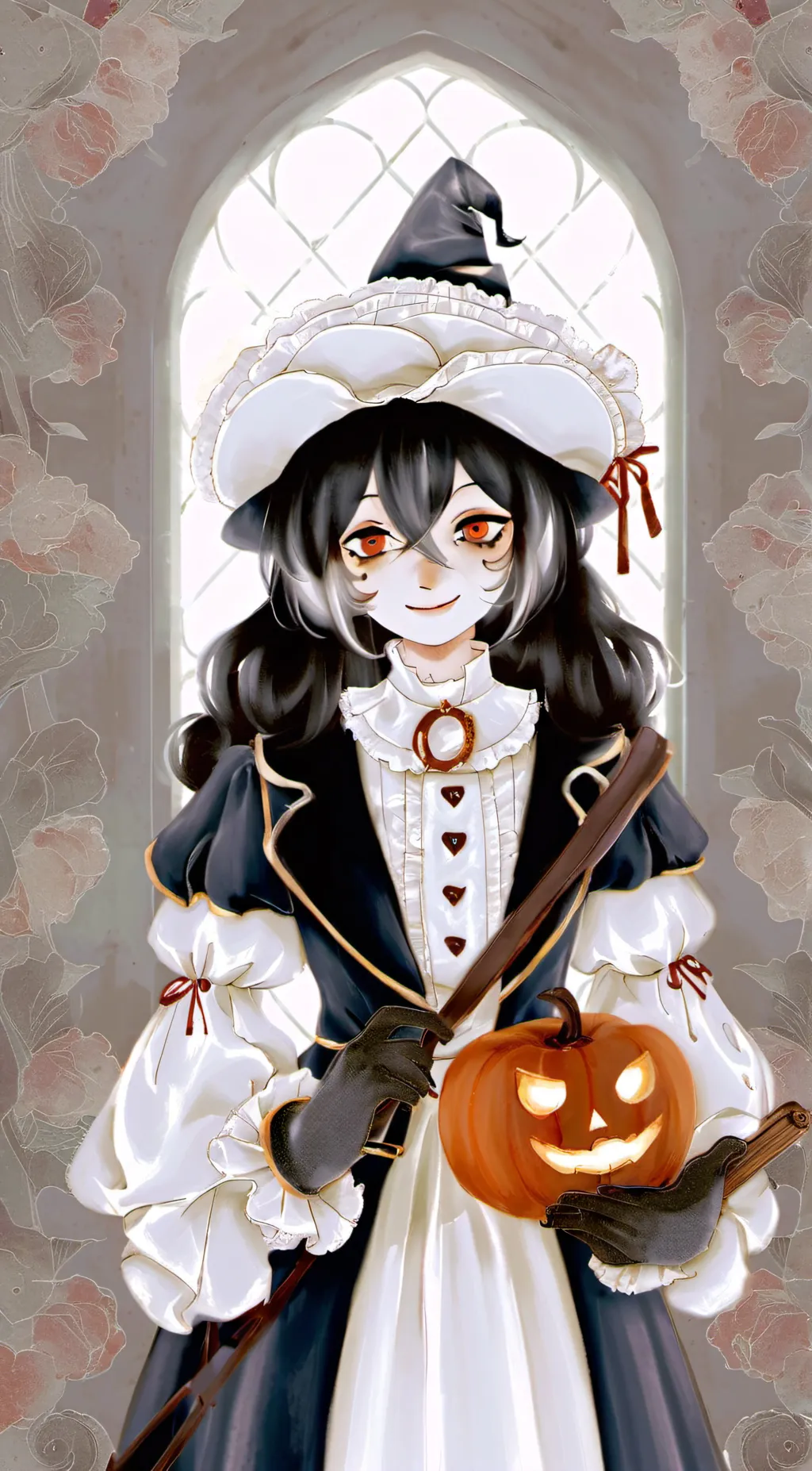 ai character: Miss circle background