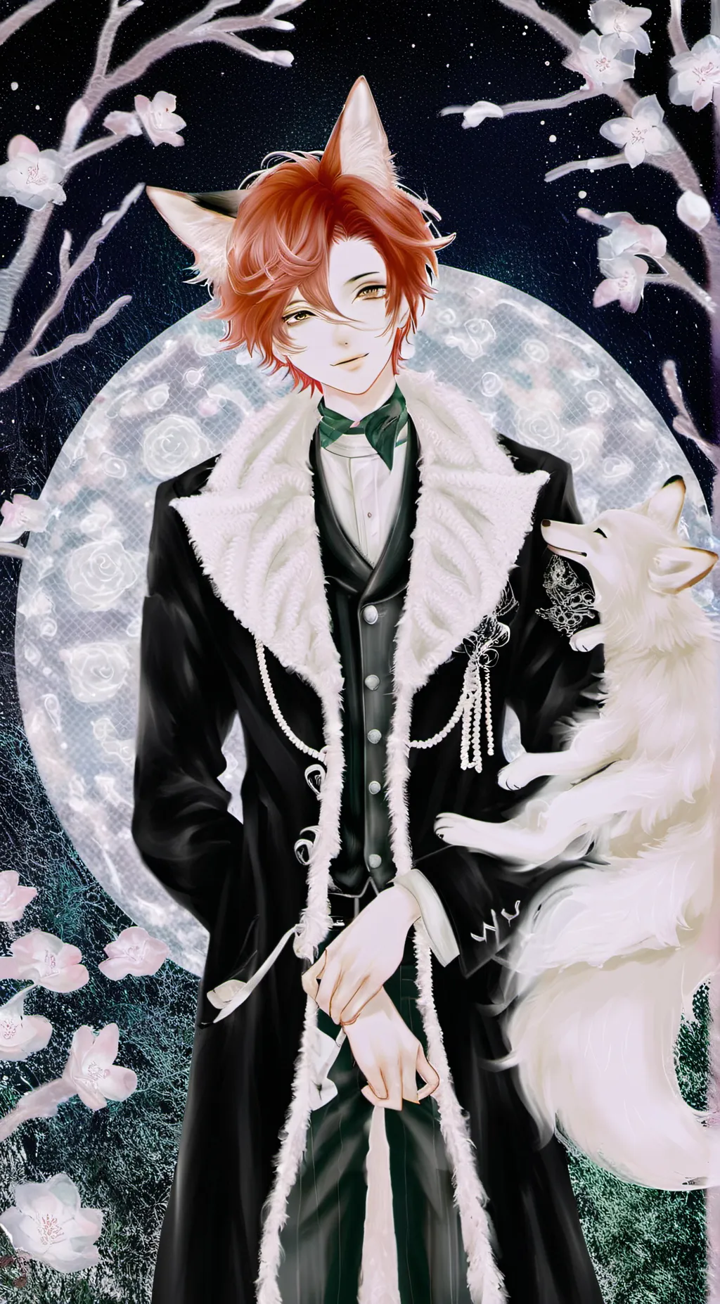 ai character: king of foxes background