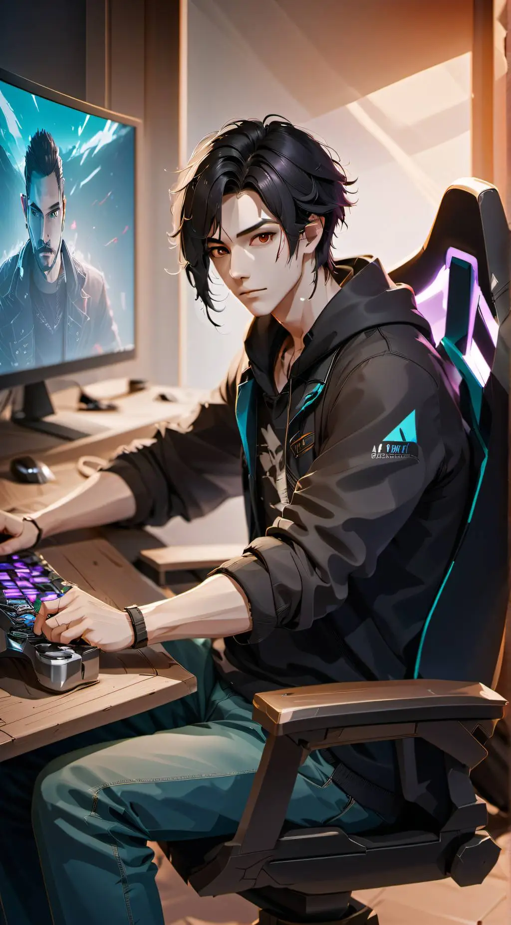 ai character: Andrew background