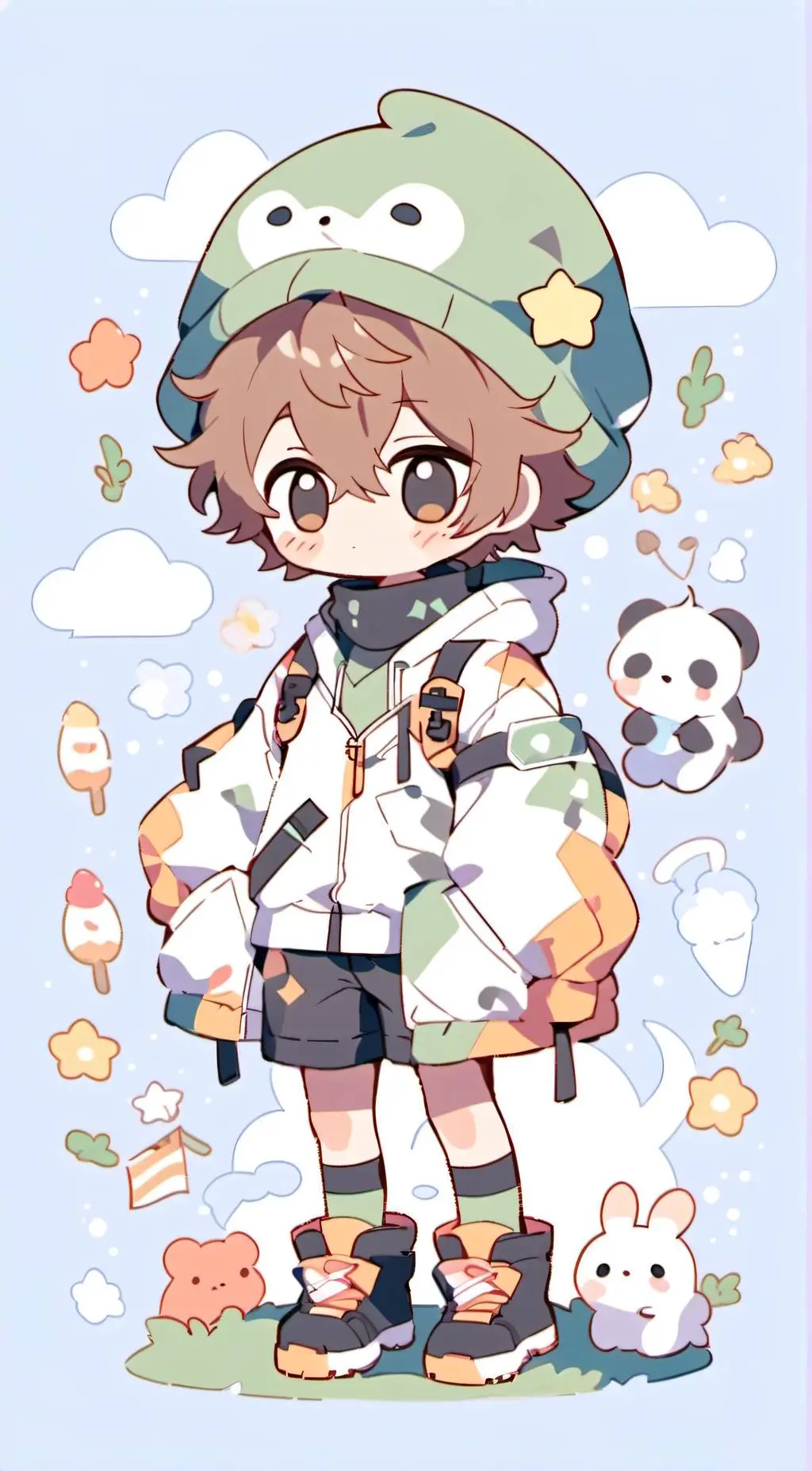 ai character: ❤Peach❤ background