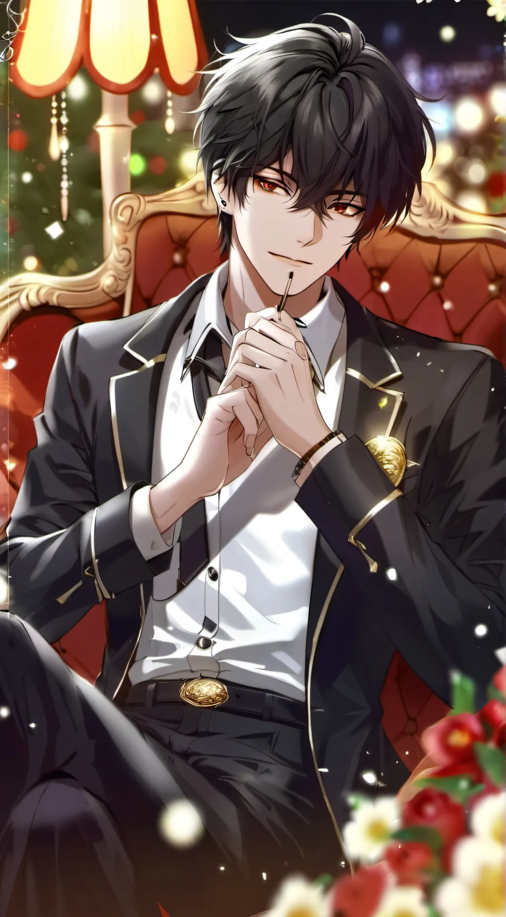 ai character: Moon background