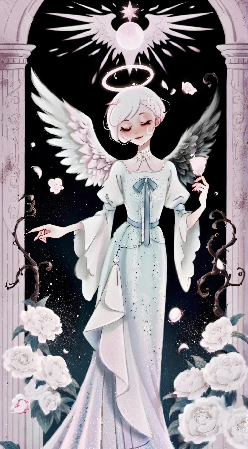 ai character: angel background