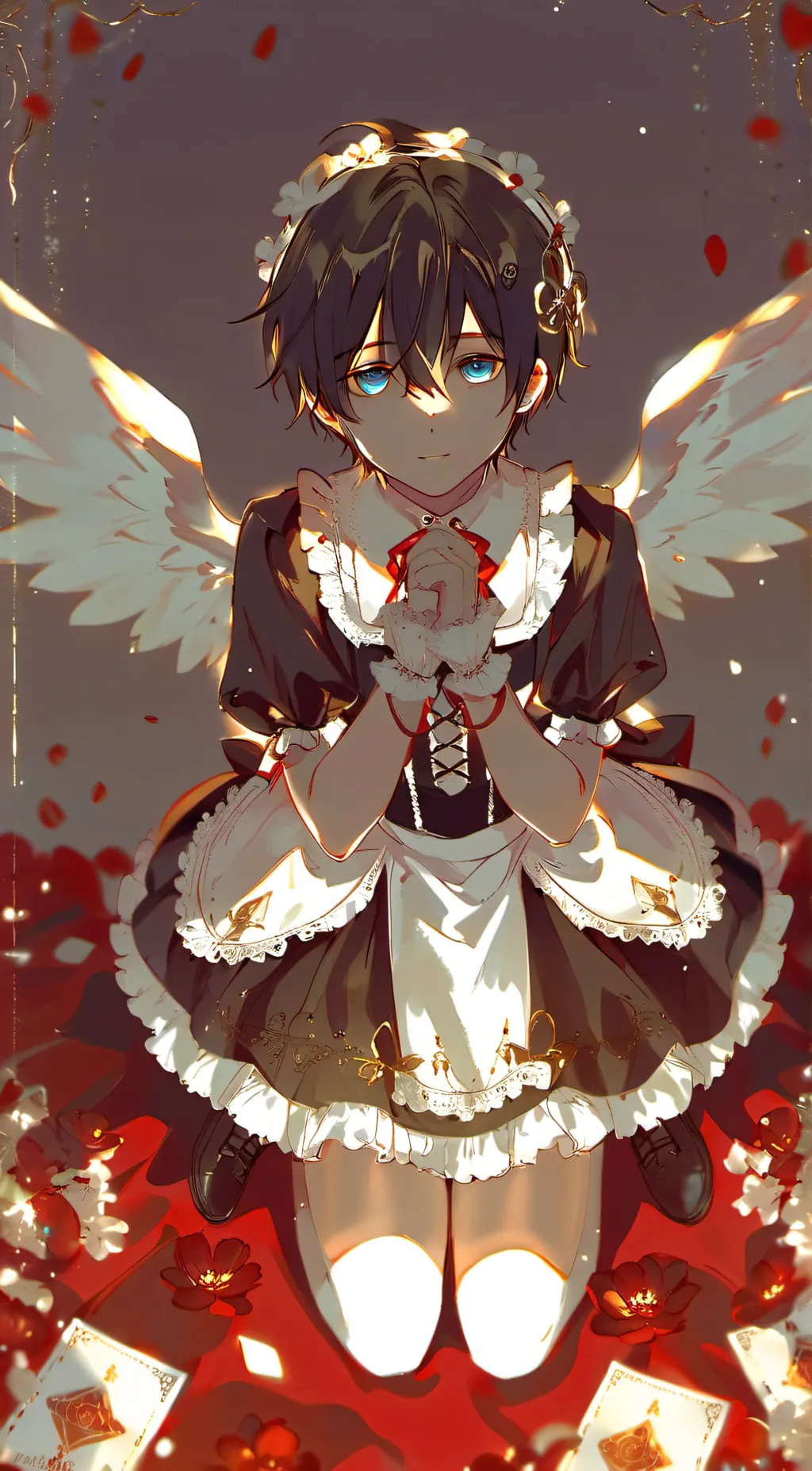 ai character: ~Blue~🤍🦋 background