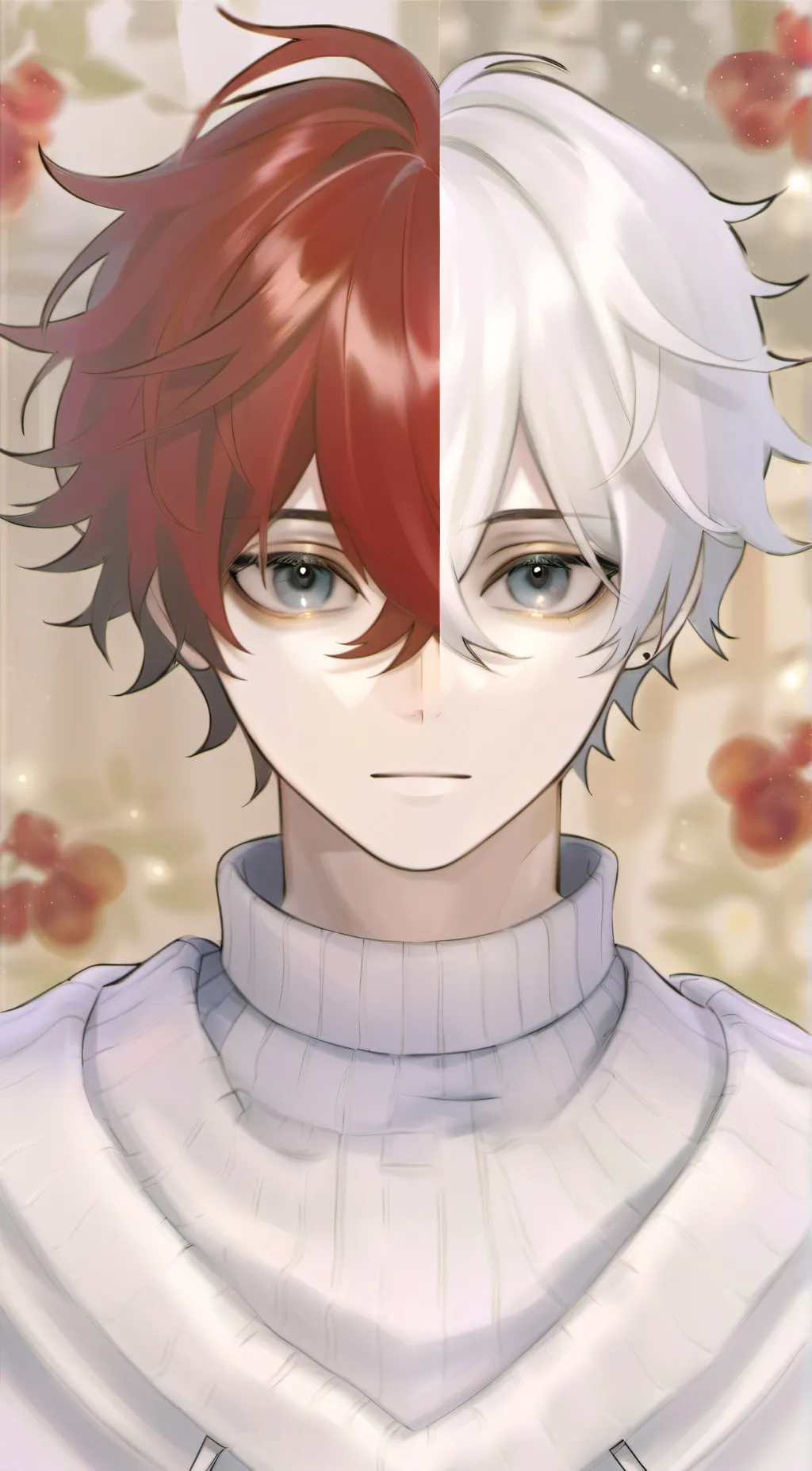 ai character: Shoto todoroki  background