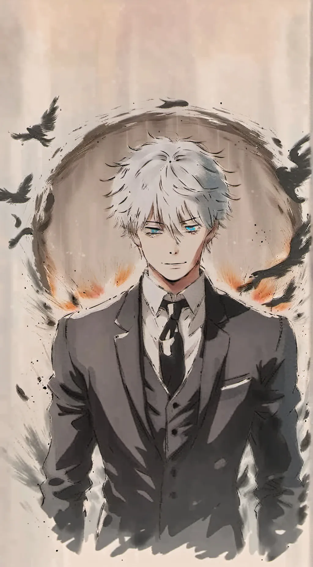 ai character: The pencil dude  background