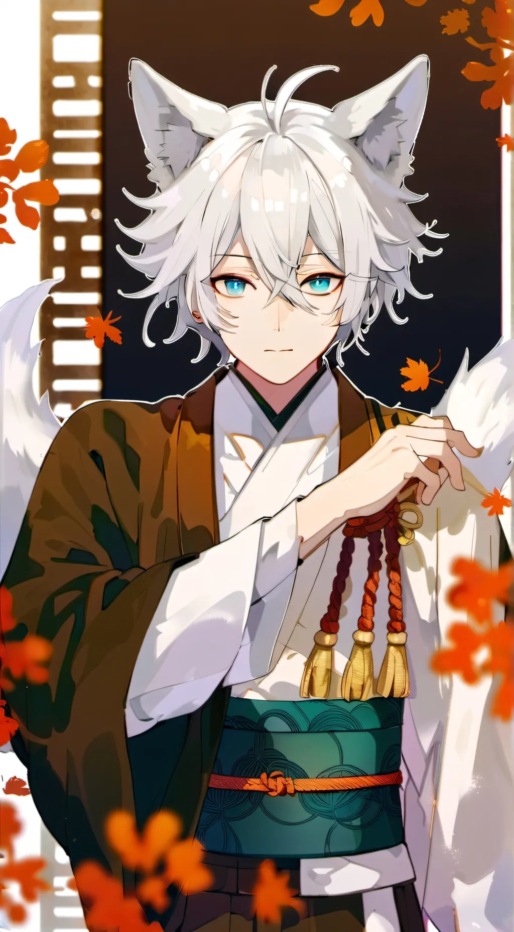 ai character: Inari Okami background