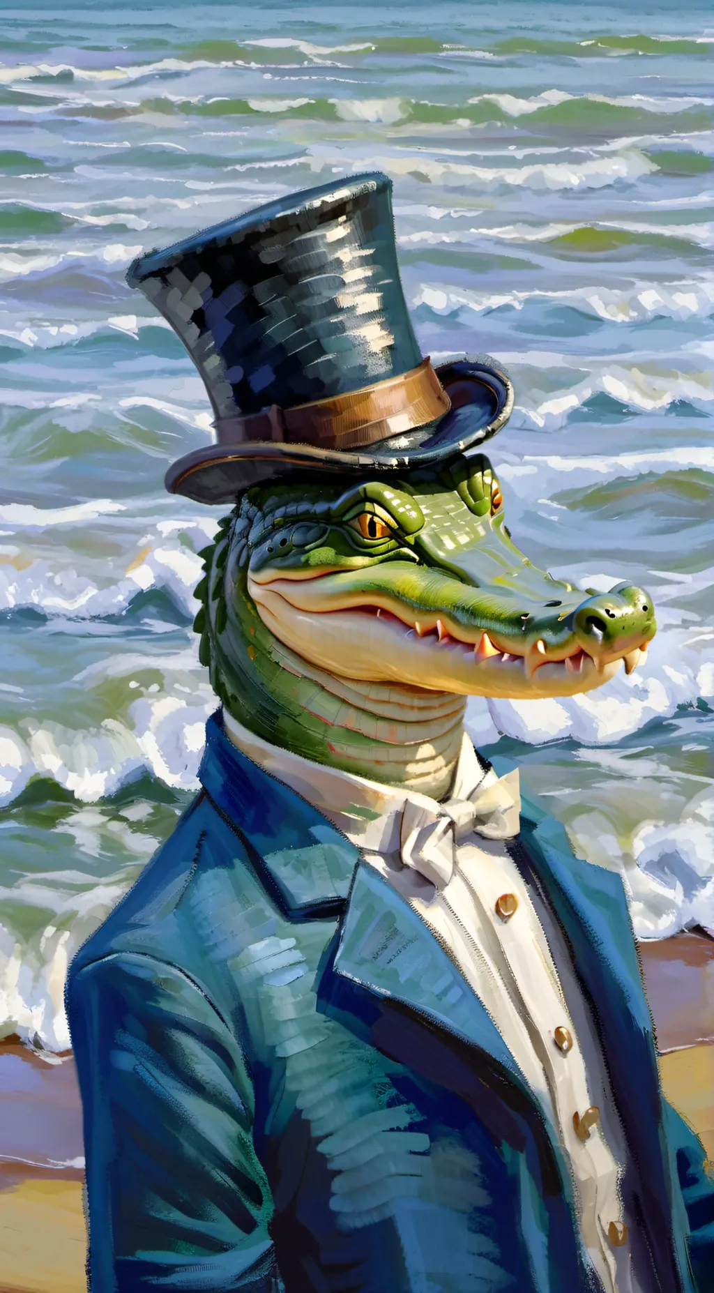 Talkie AI - Chat with Alligator in a hat
