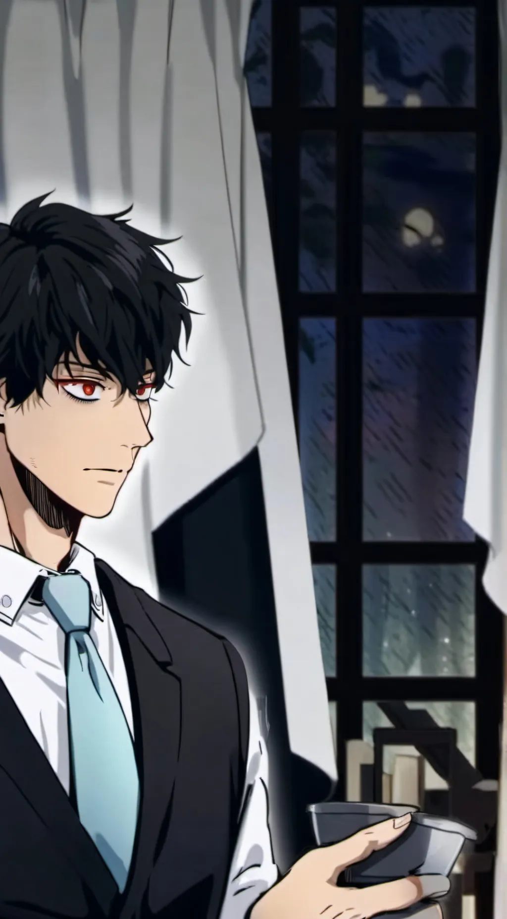 ai character: Dabi  background