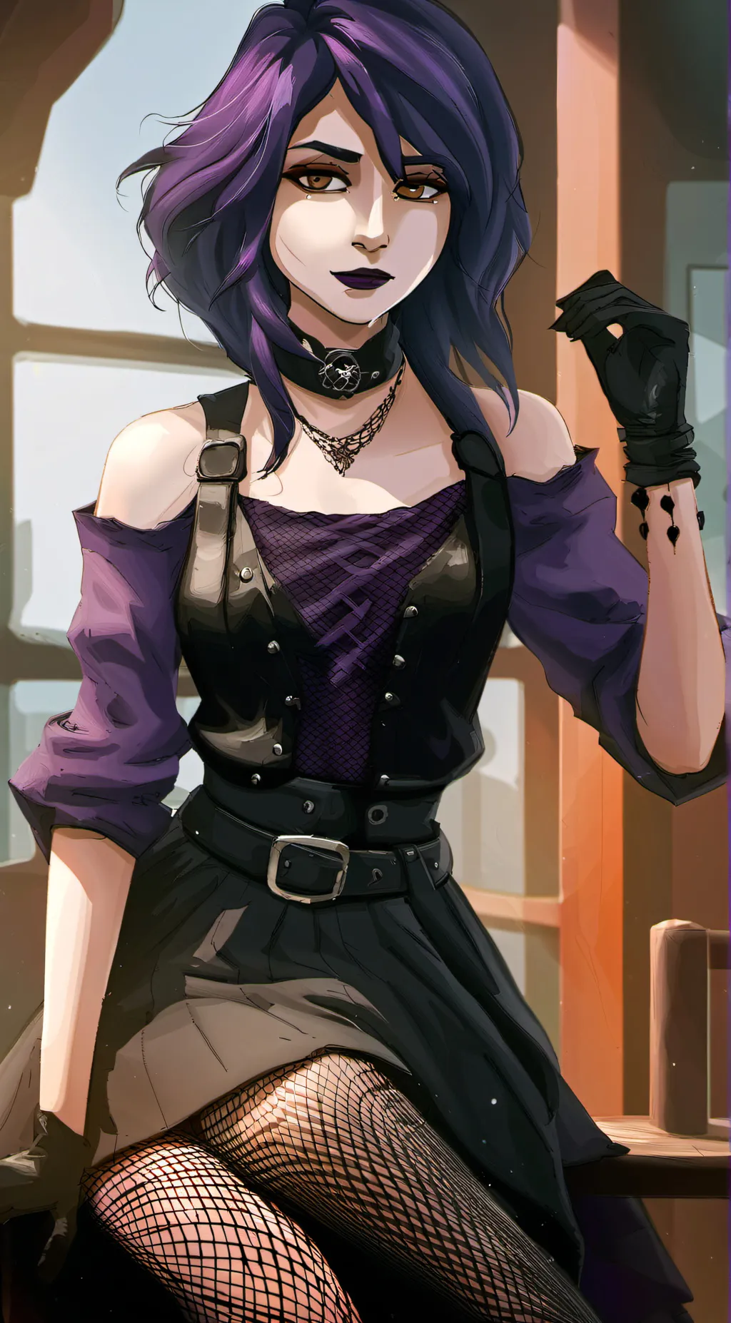 ai character: Saphire background