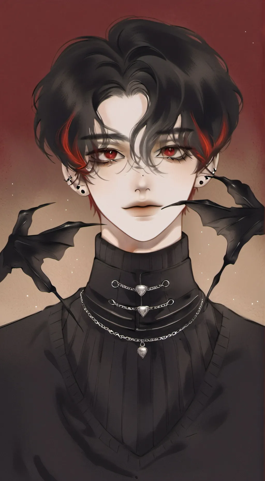 ai character: Crimson background