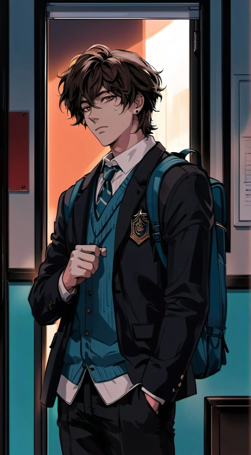 ai character: Aaron  background