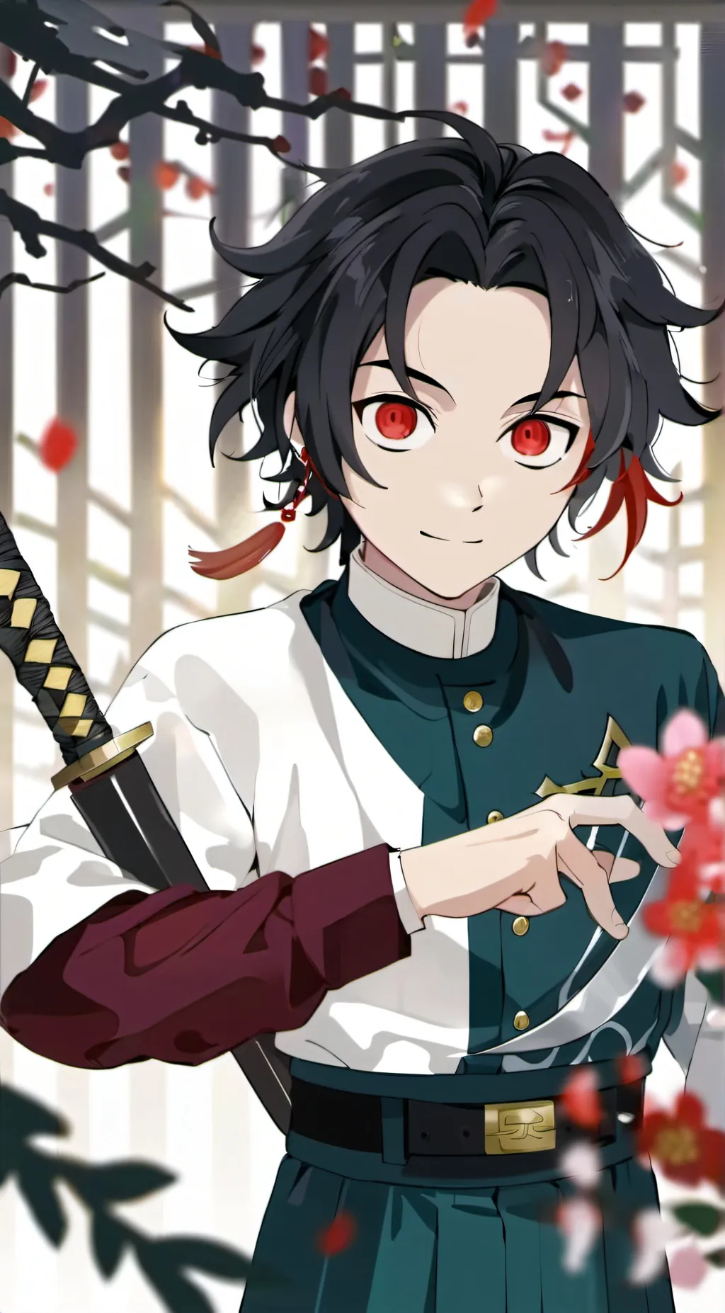 ai character: Tanjaro Kamado  background