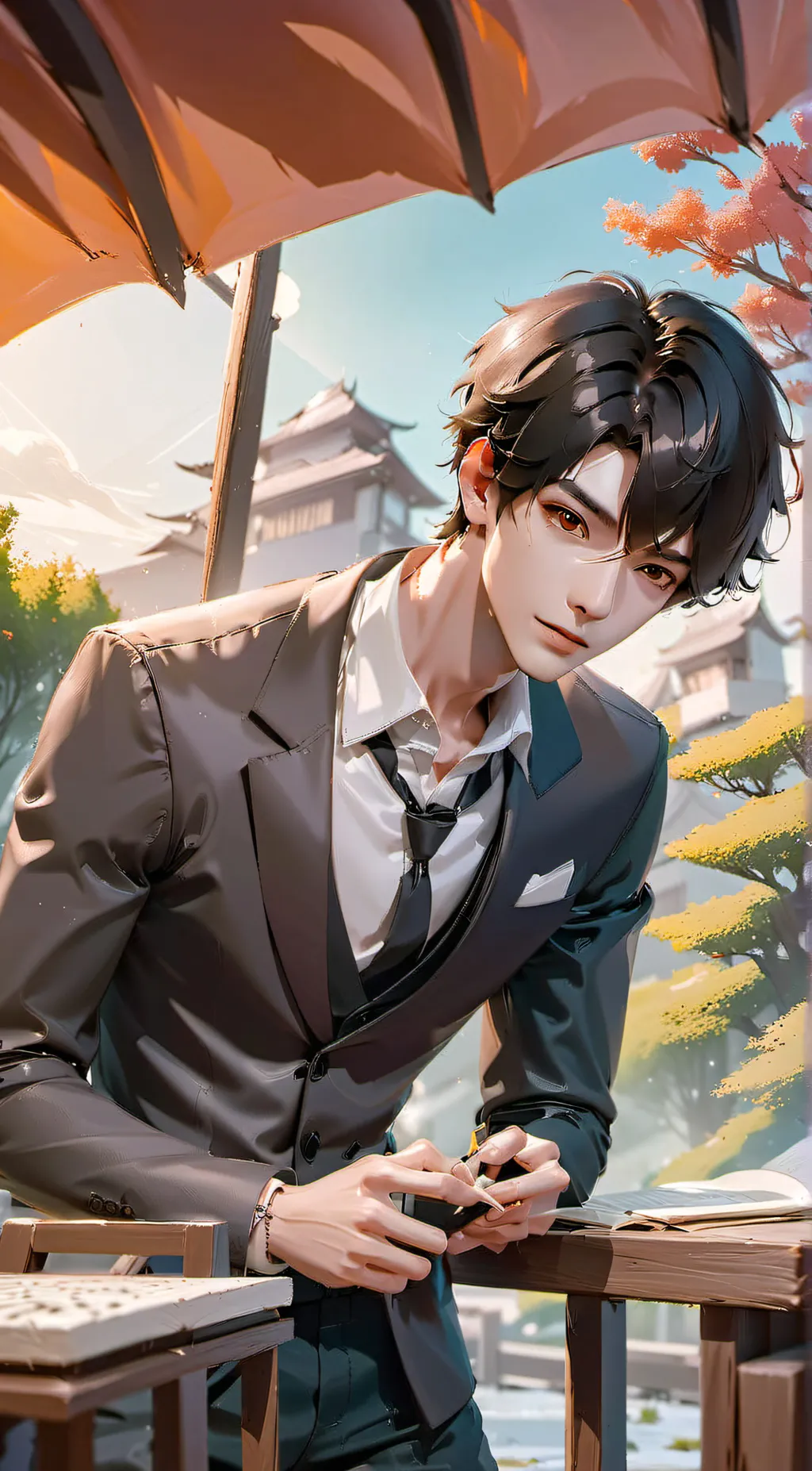 ai character: Ash background