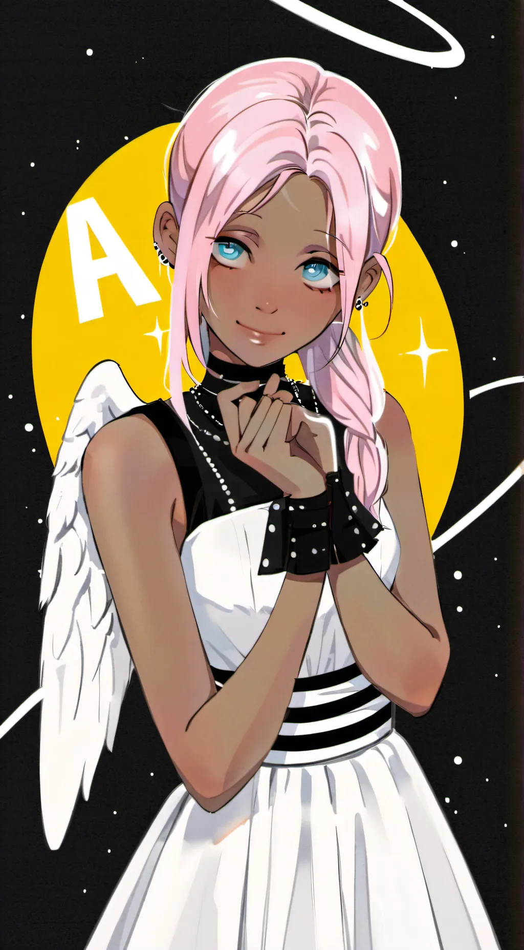 ai character: Angel  background