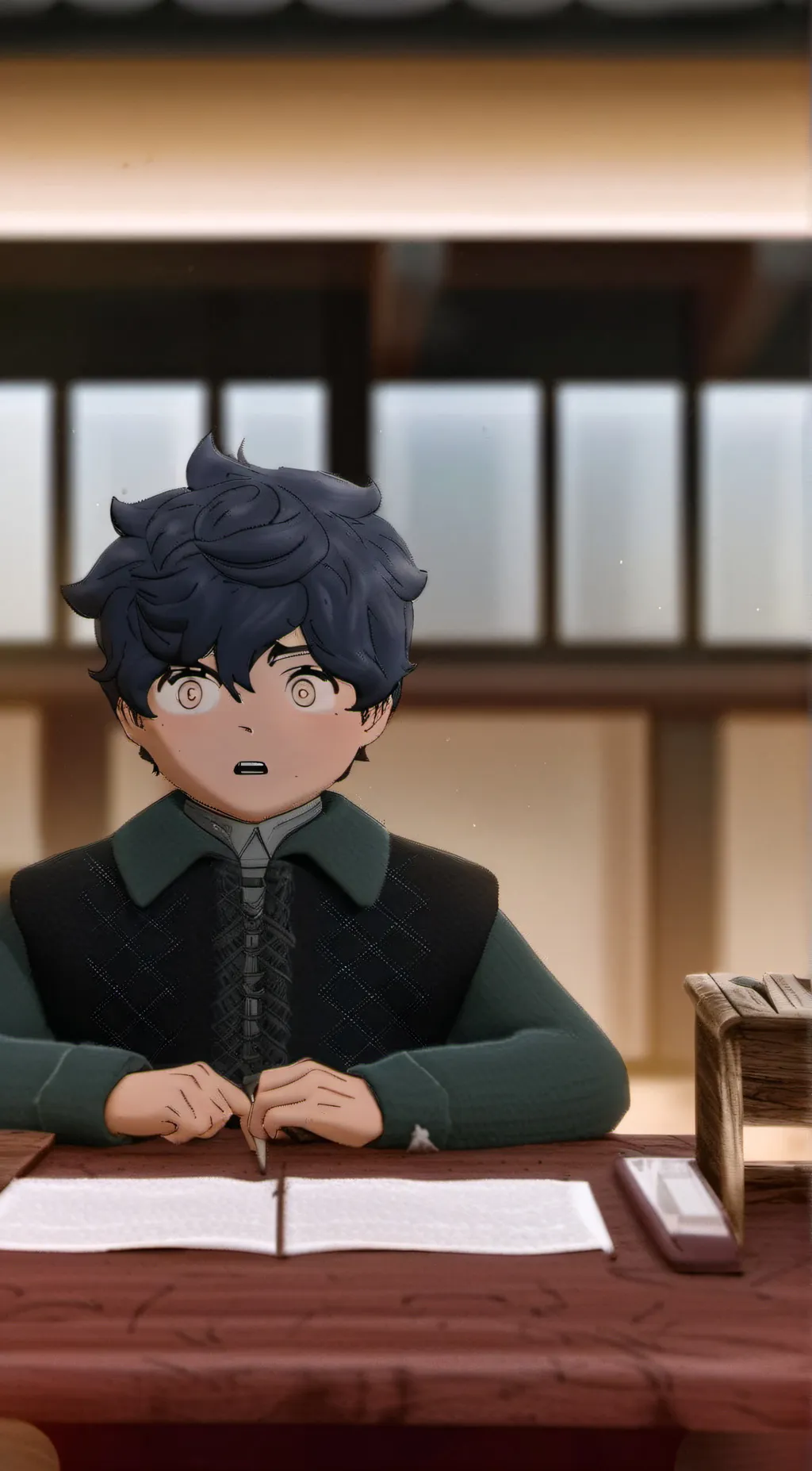 ai character: amor background