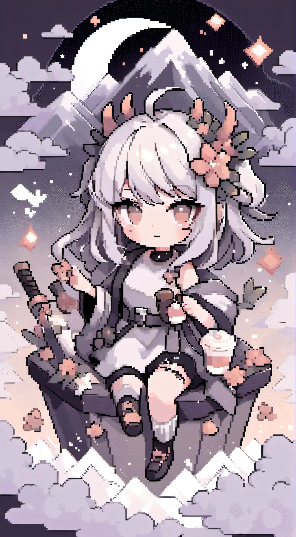 ai character: amber background