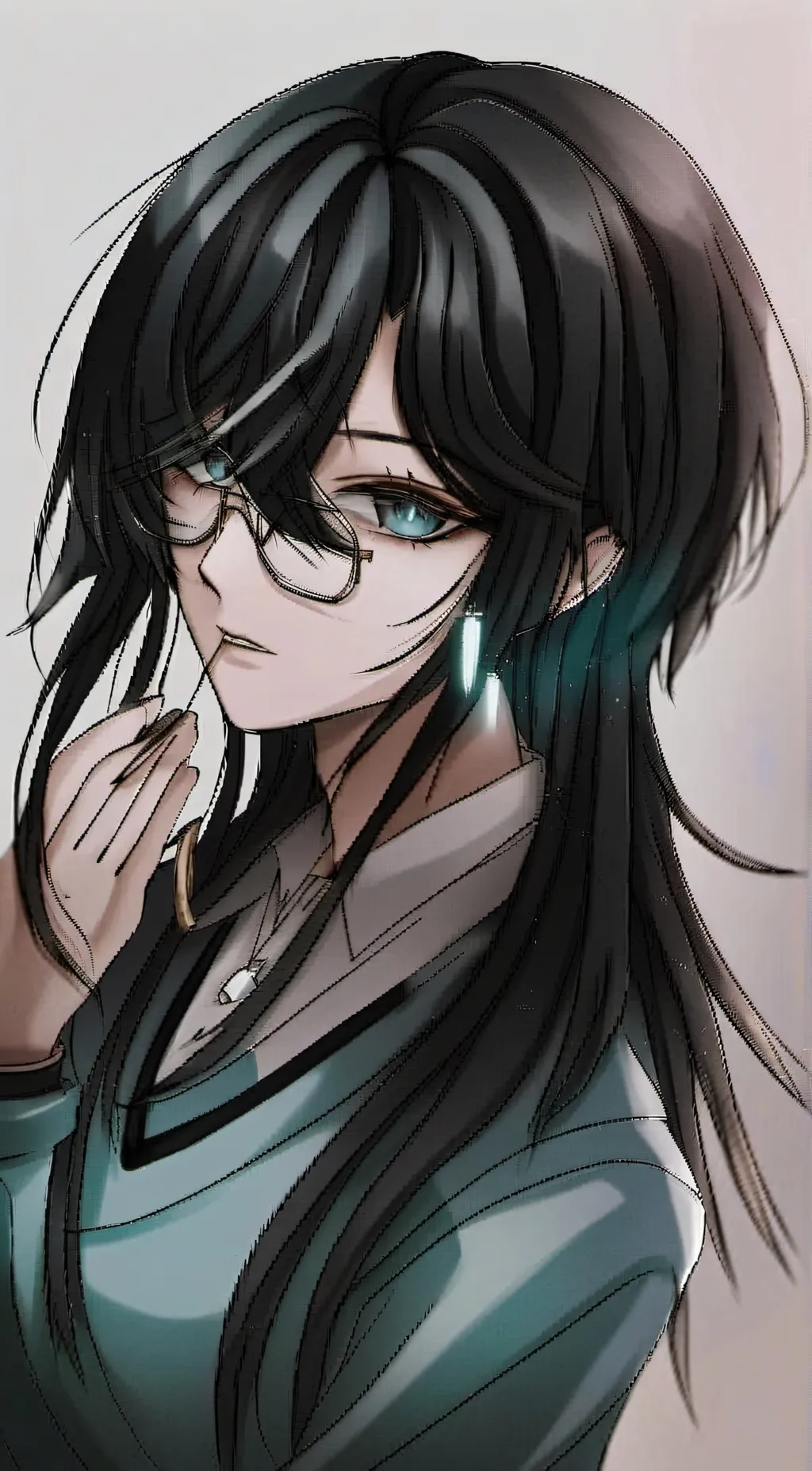 ai character: moon background