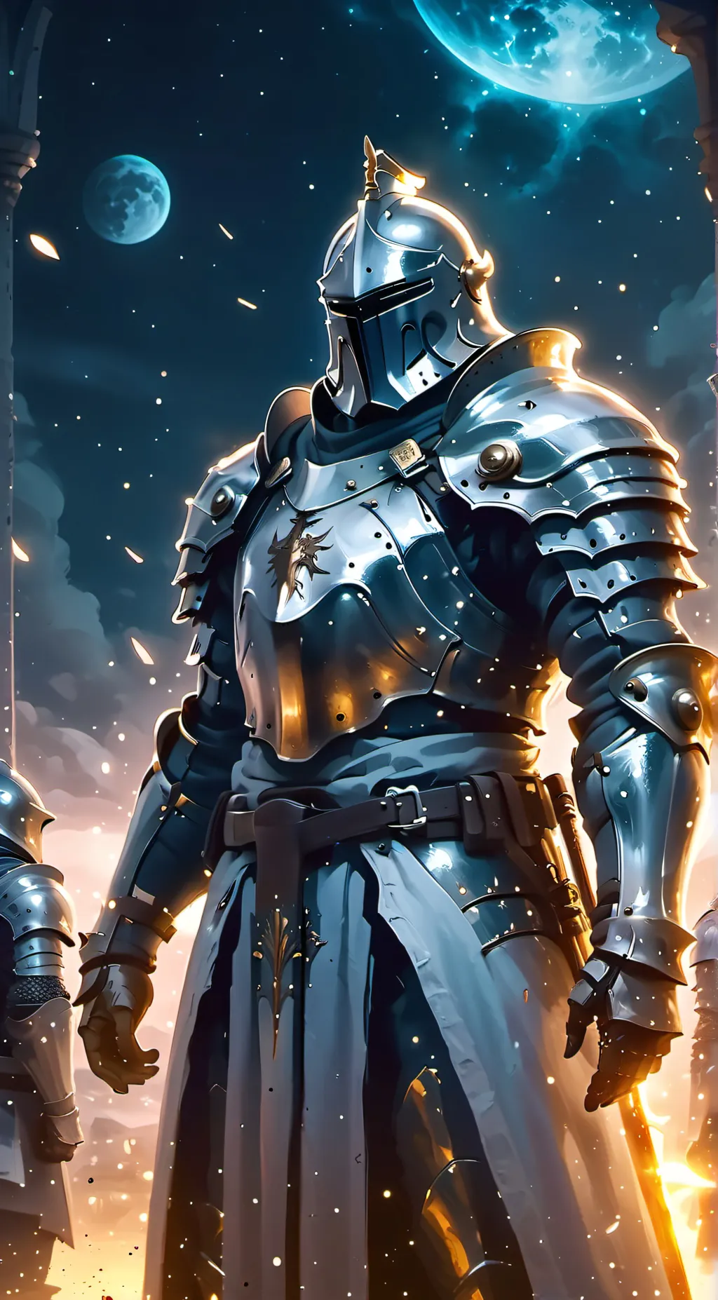 ai character: The Lunar Knight. background