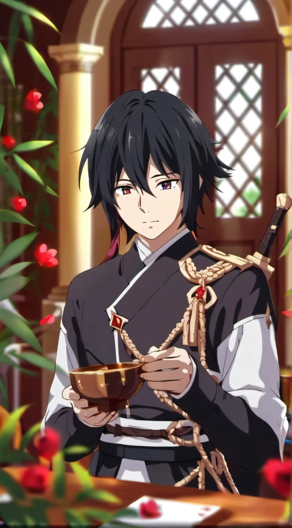 ai character: GIYU TOMIOKA  background