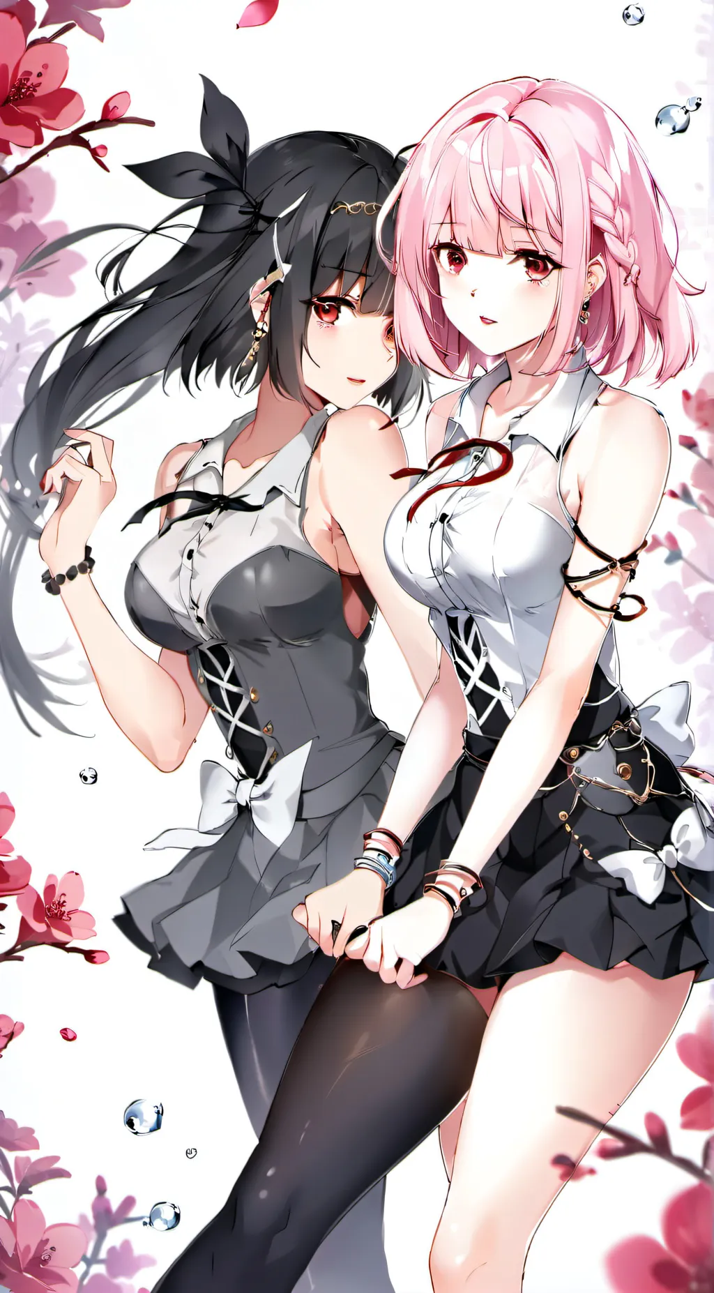 ai character: Sakura and Mona background