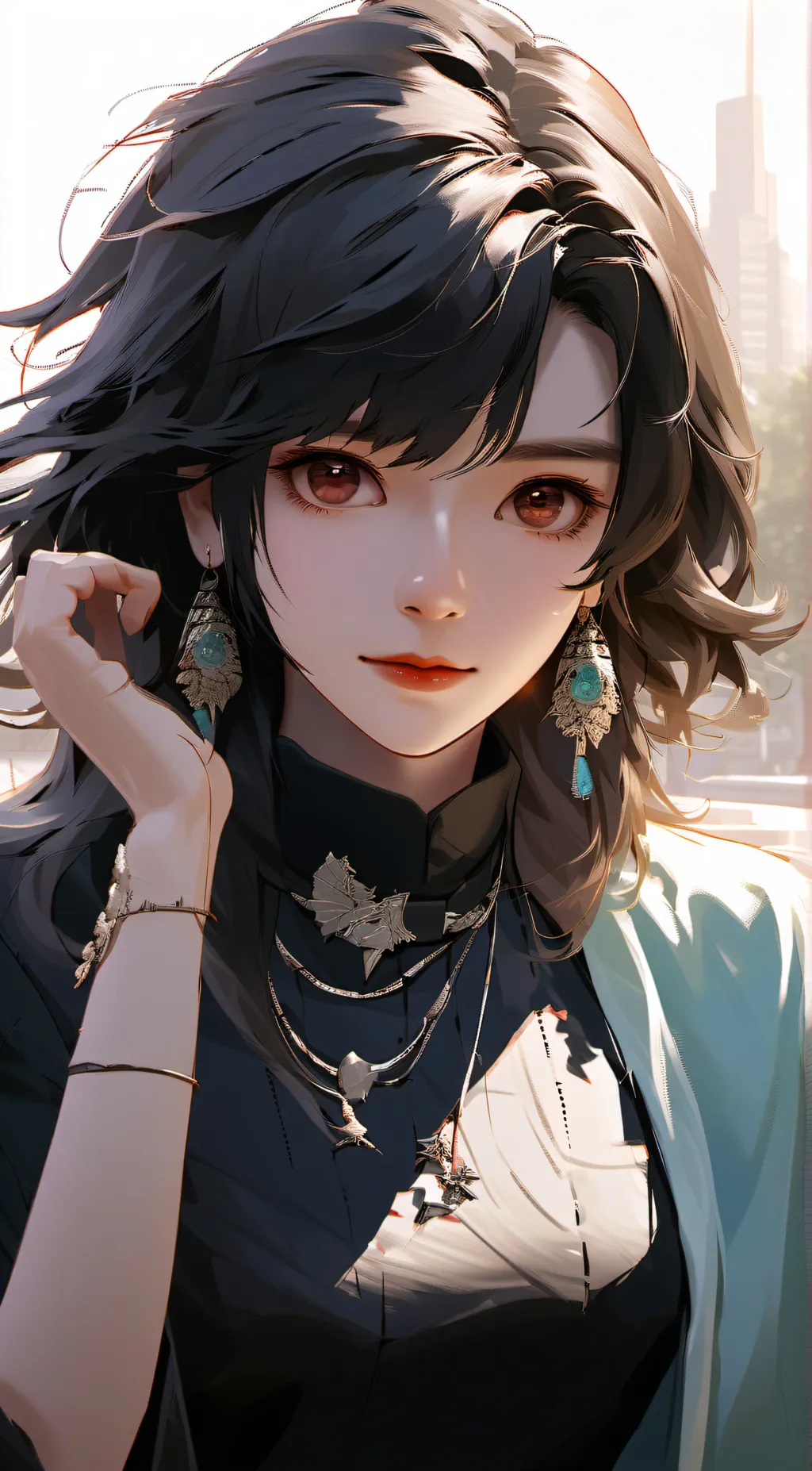 ai character: luna background