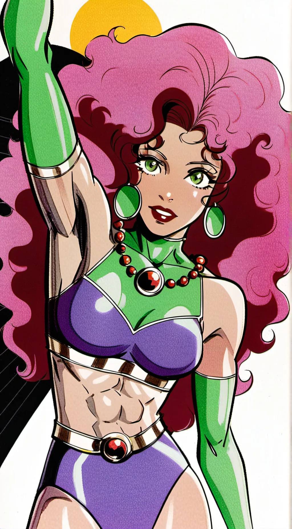 ai character: Starfire  background