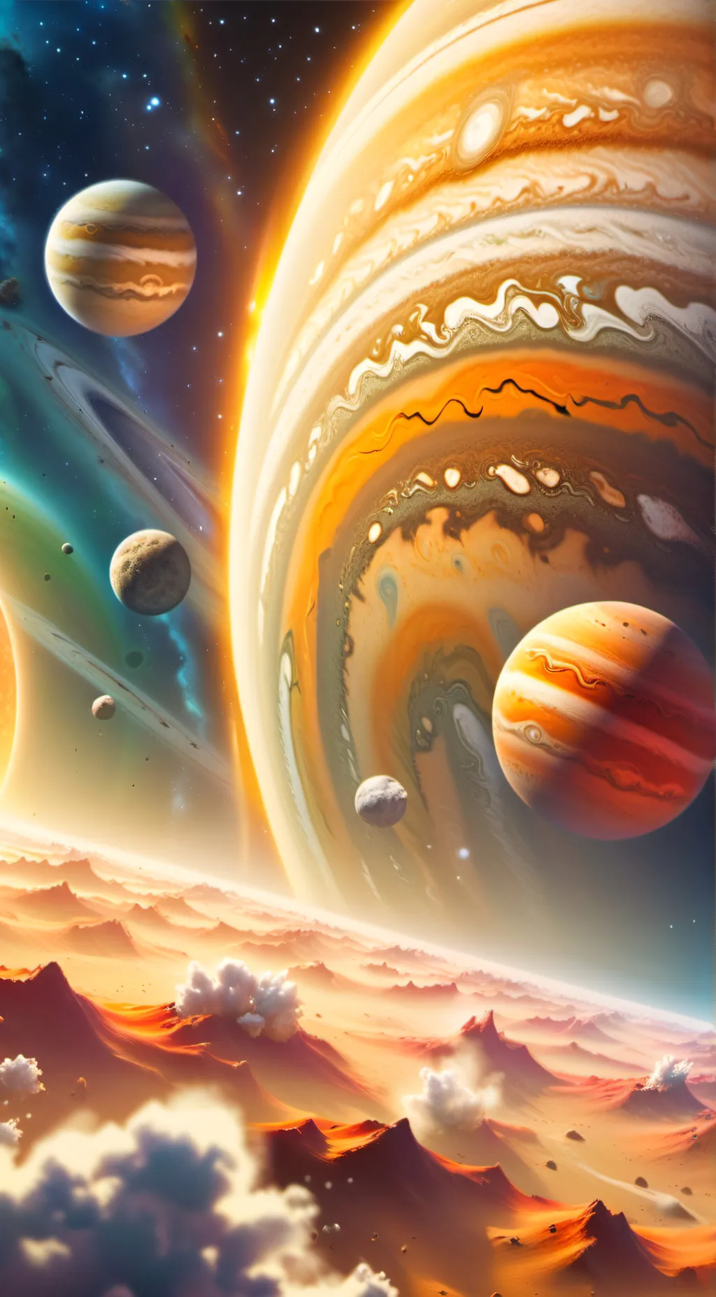 ai character: Solar system background