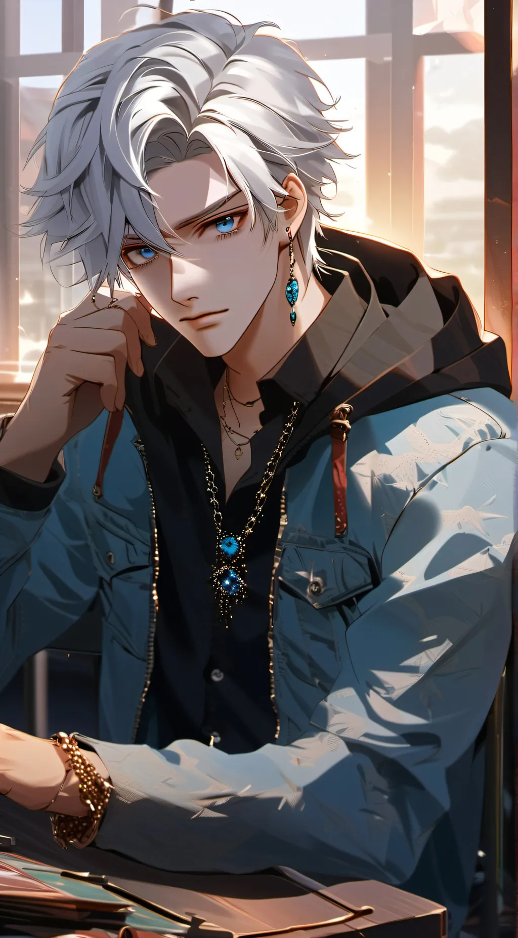 ai character: Ray background