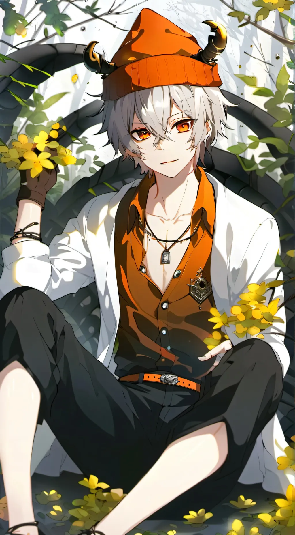 ai character: Scorpio ☆彡 background