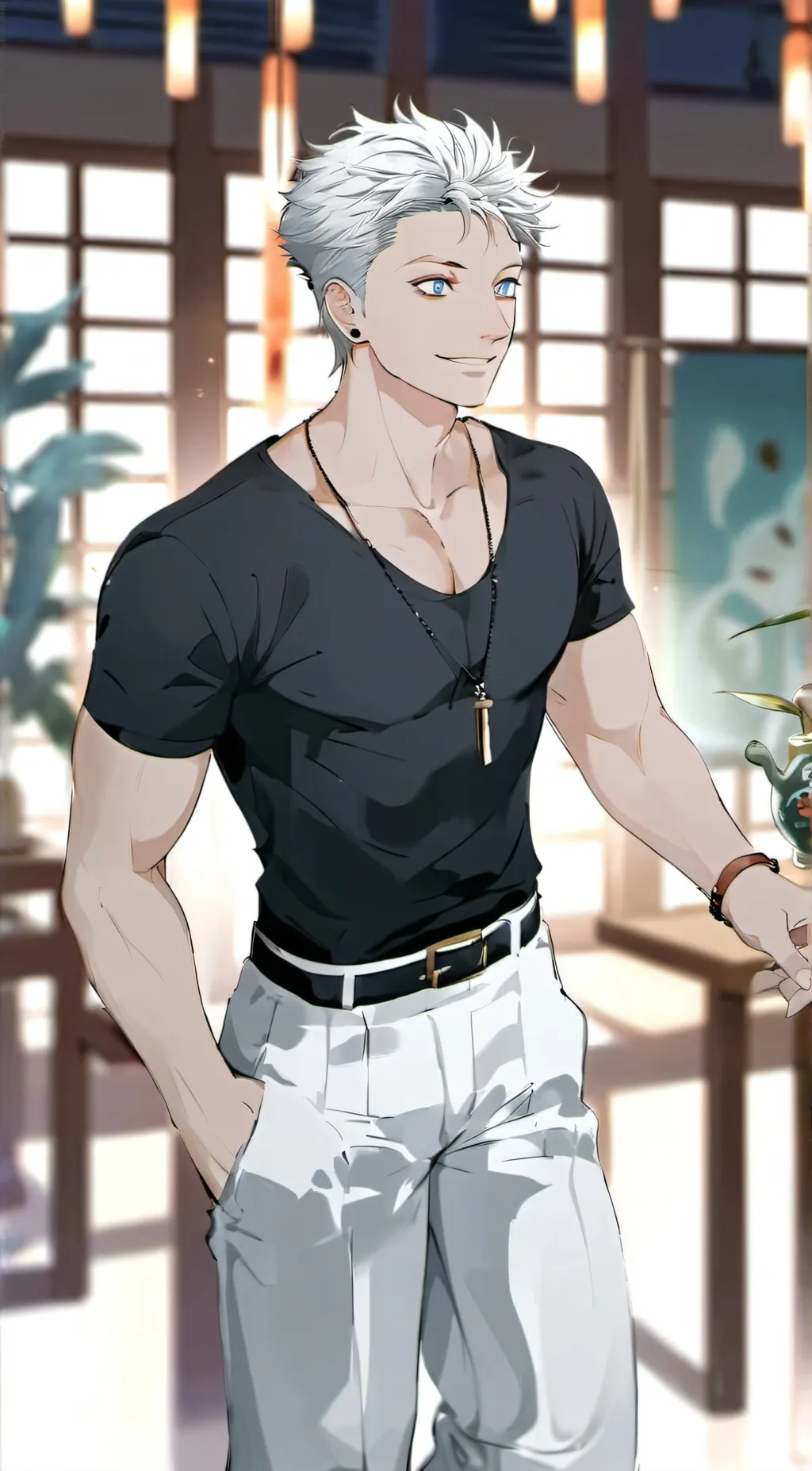 ai character: Gojo Satoru background