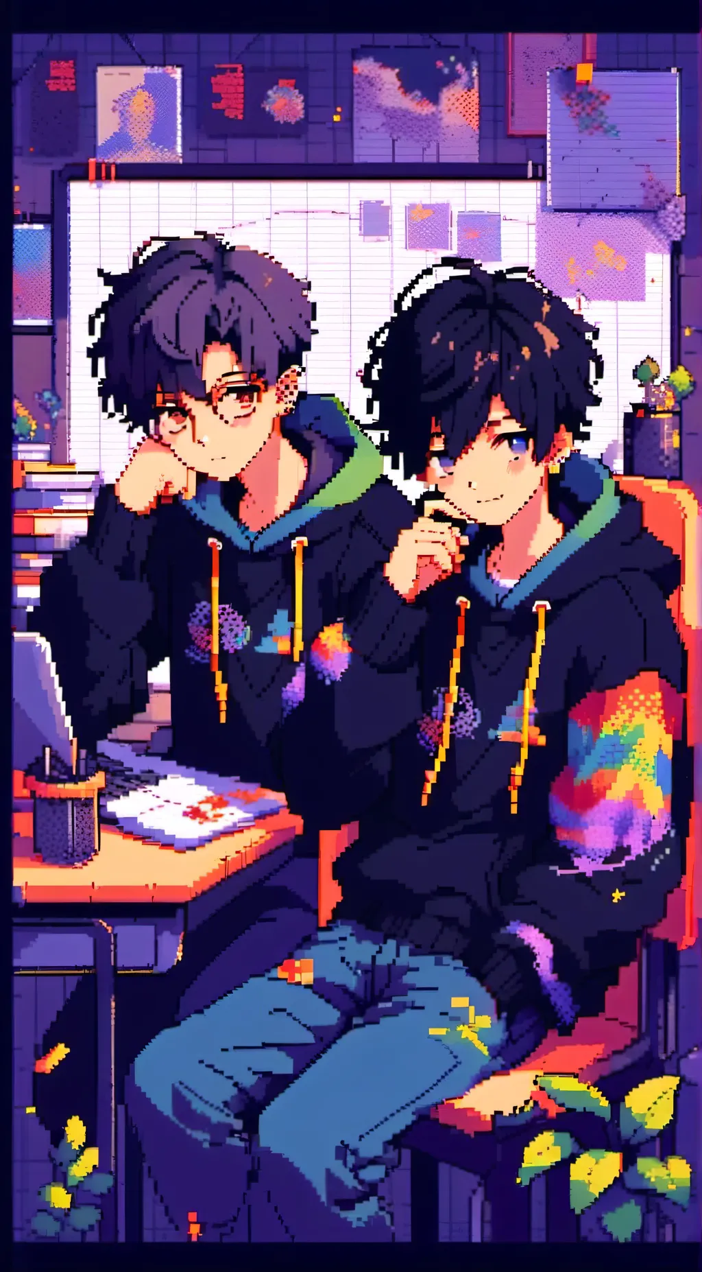 ai character: Matt and Andy background