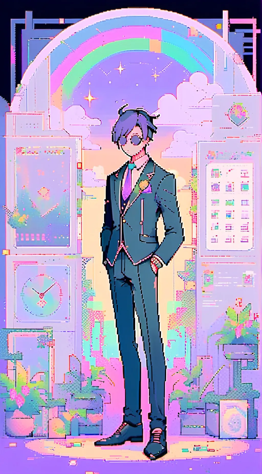 ai character: Bezel background