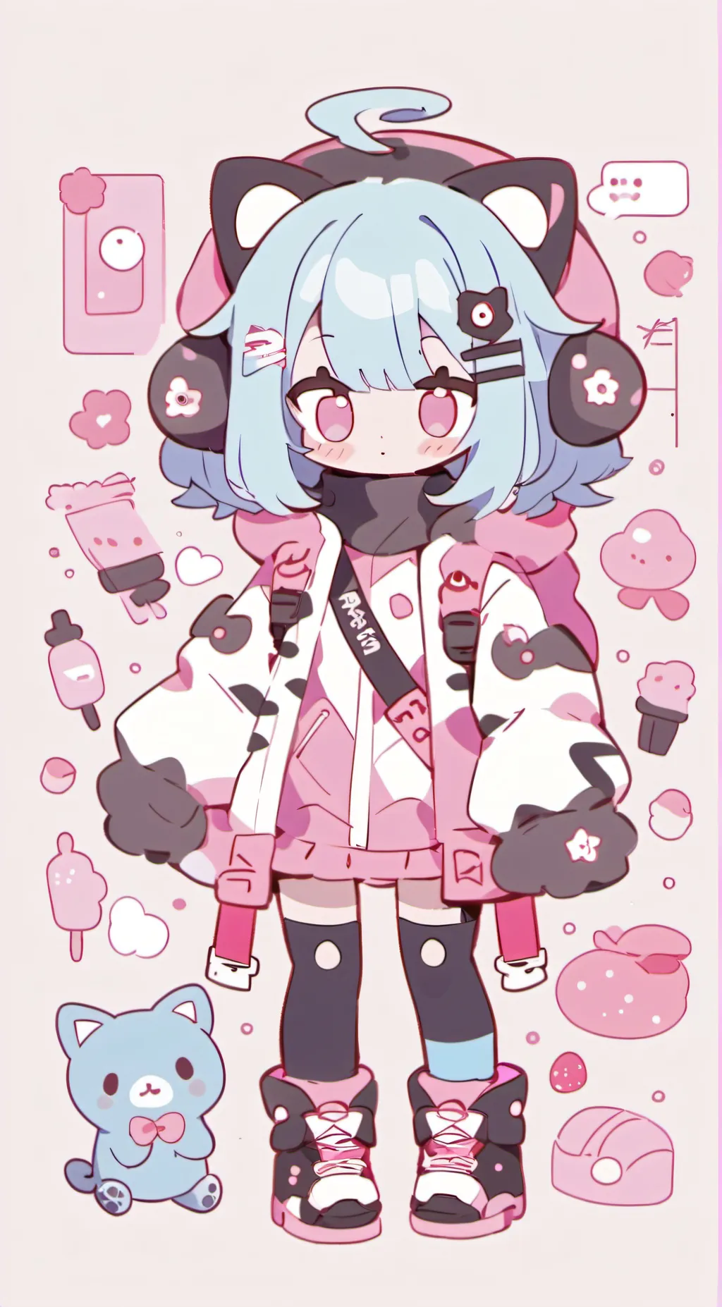 ai character: ♡moonlight☆ background