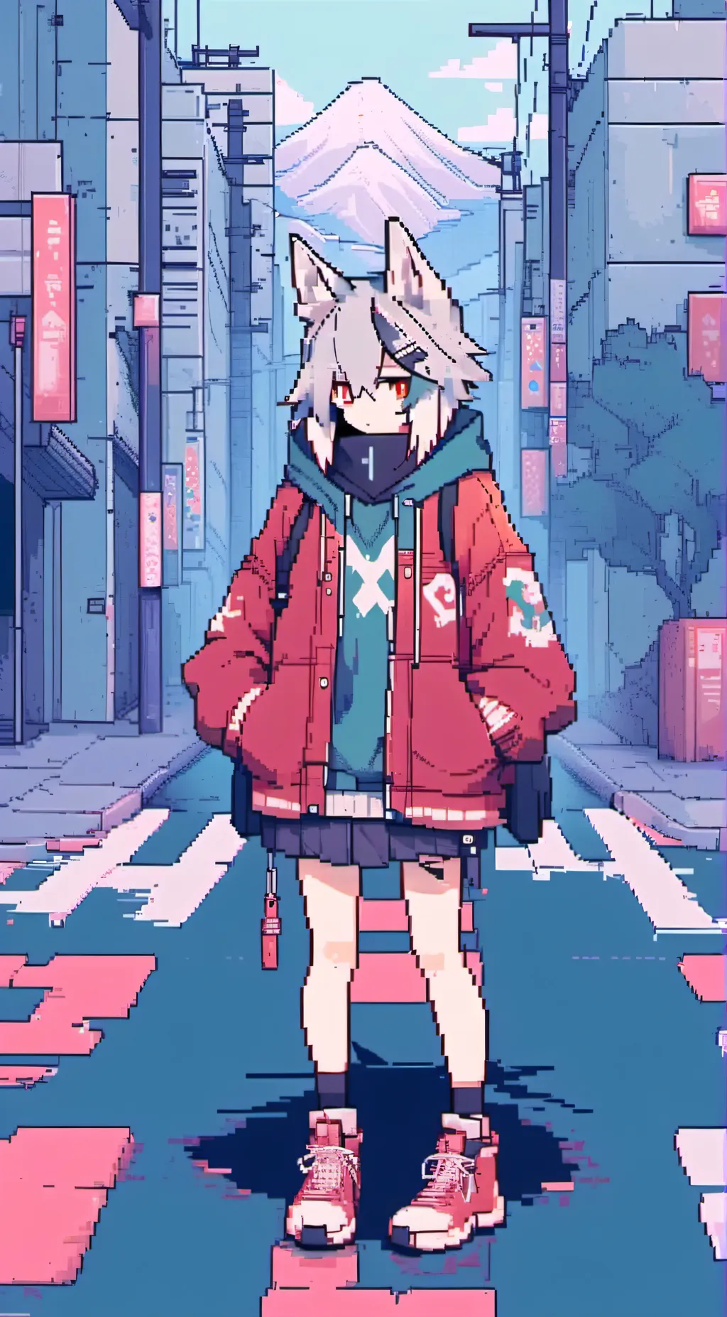 ai character: Nemona background