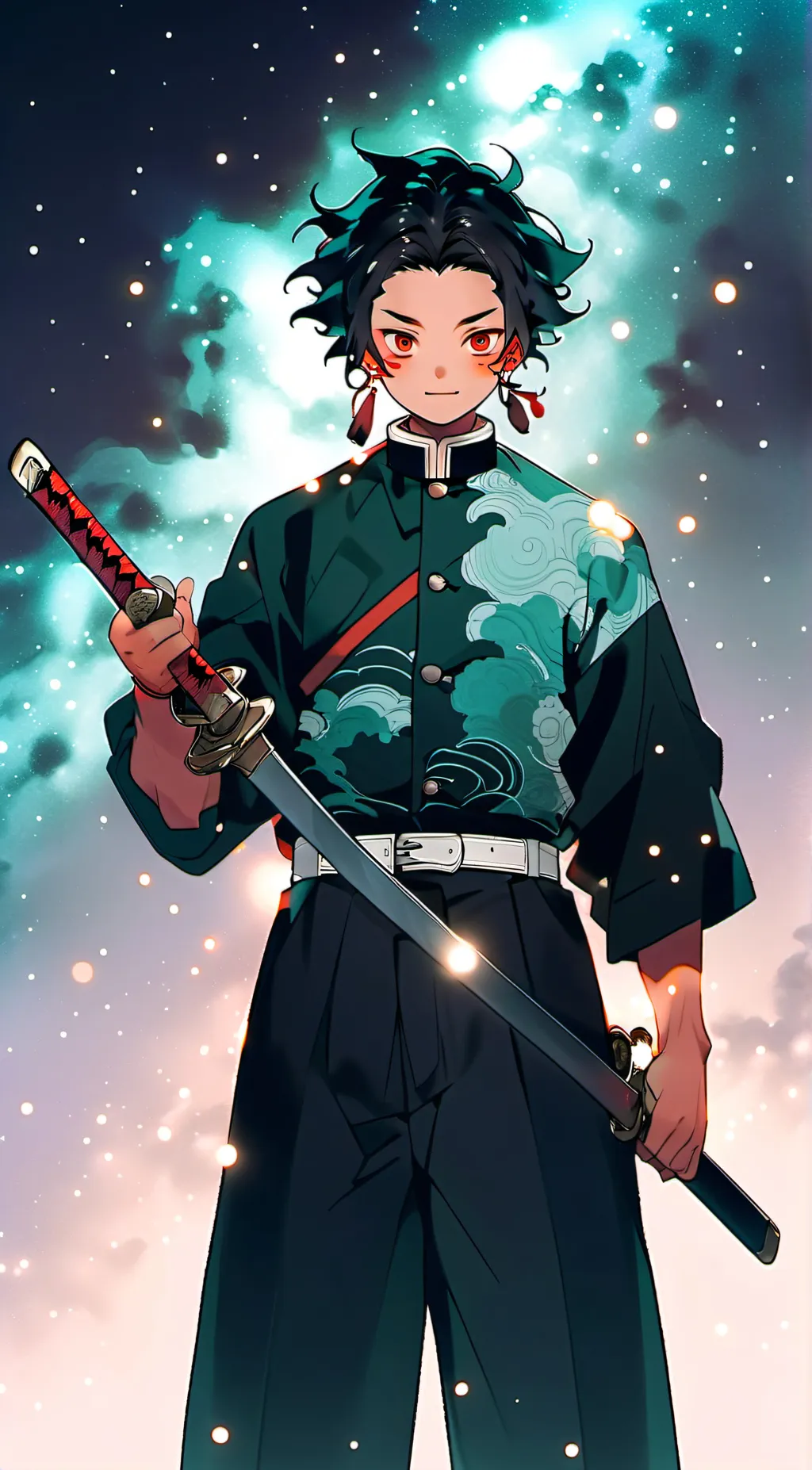 ai character: Demon slayer background