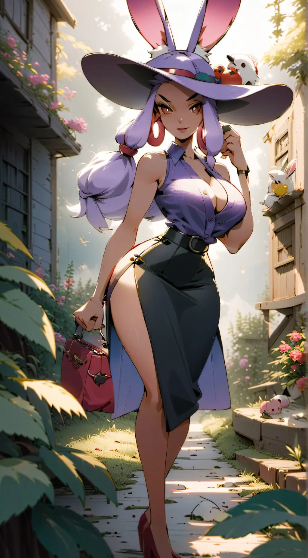 ai character: UwU cat background