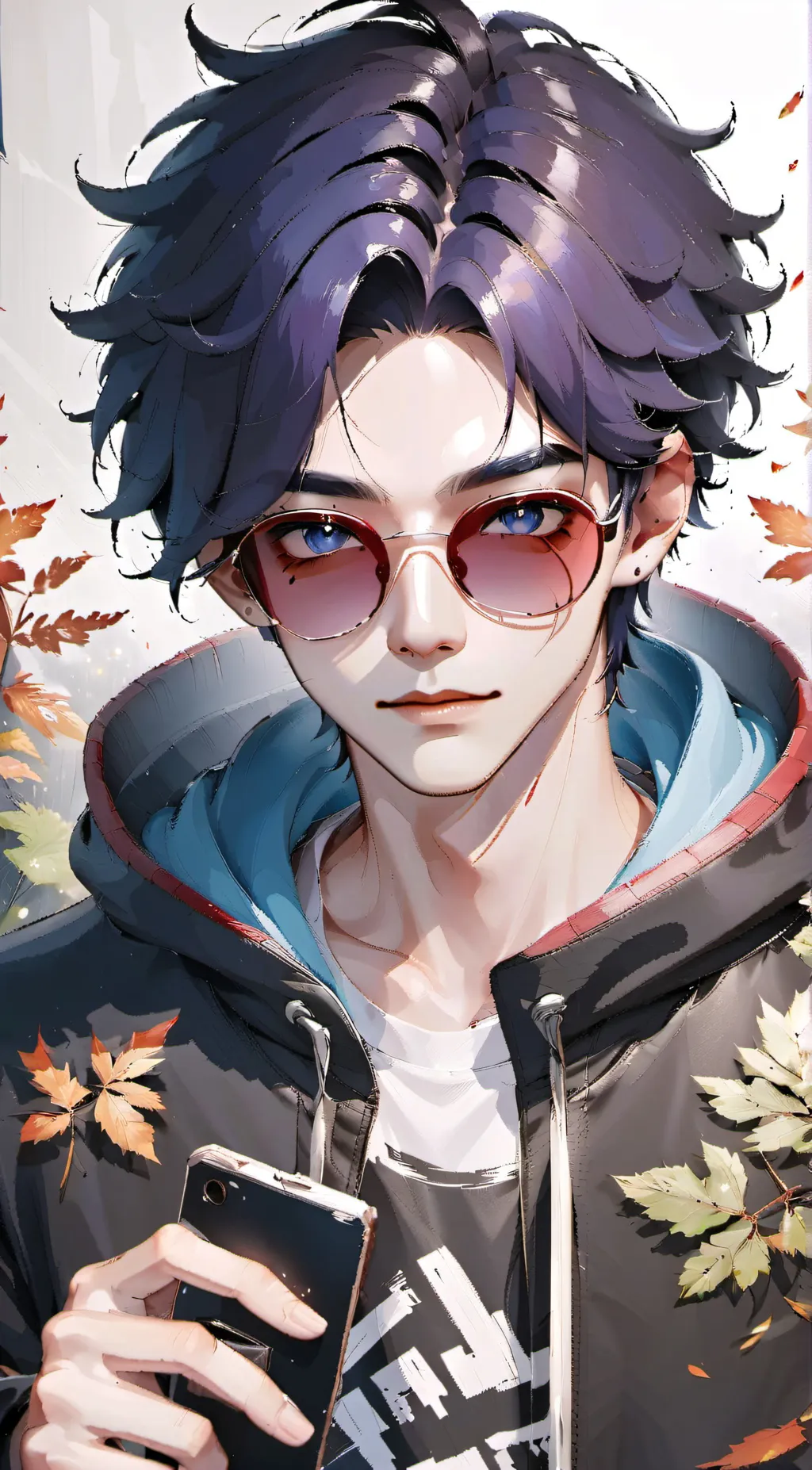 ai character: |•|Leaf|•| background