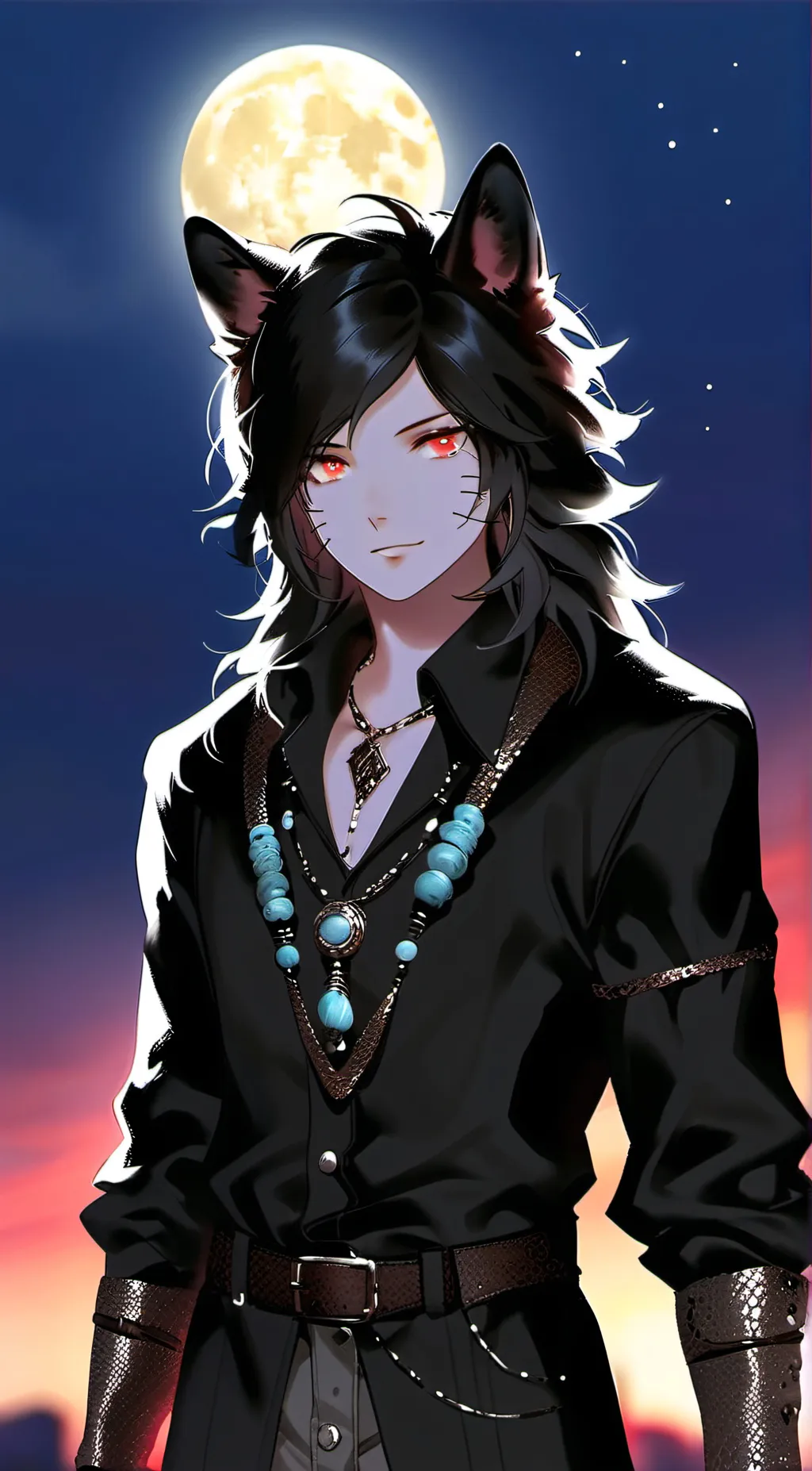 ai character: Luna background